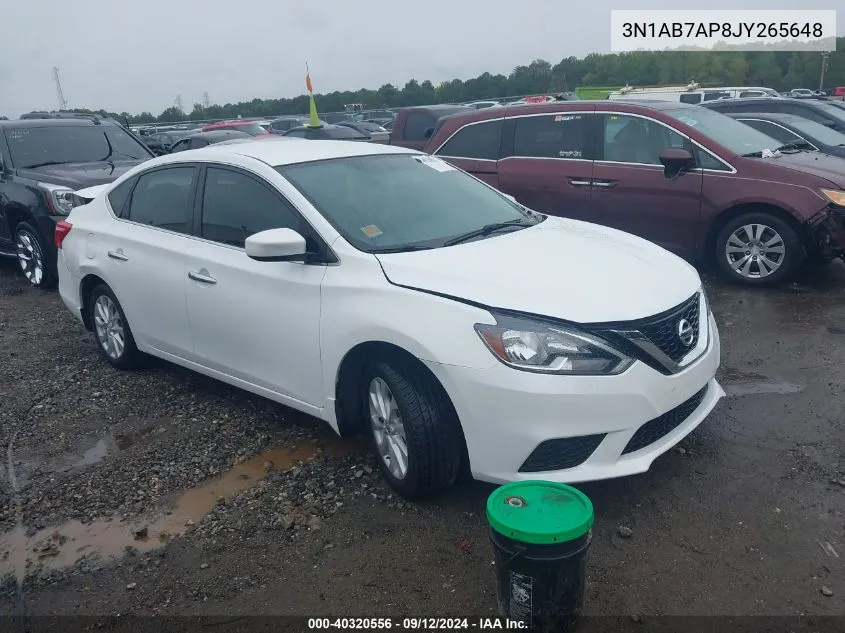 3N1AB7AP8JY265648 2018 Nissan Sentra S/Sv/Sr/Sl