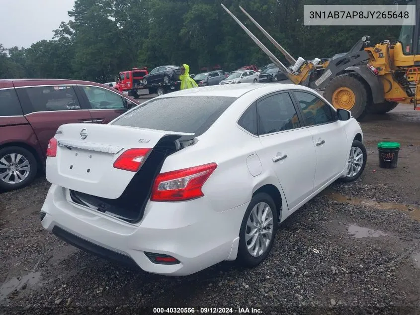 3N1AB7AP8JY265648 2018 Nissan Sentra S/Sv/Sr/Sl