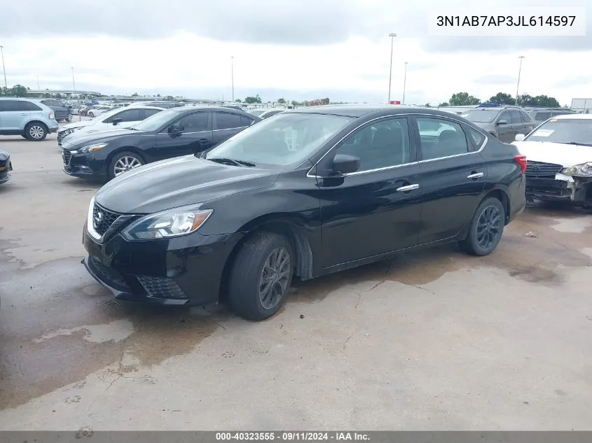 3N1AB7AP3JL614597 2018 Nissan Sentra Sv