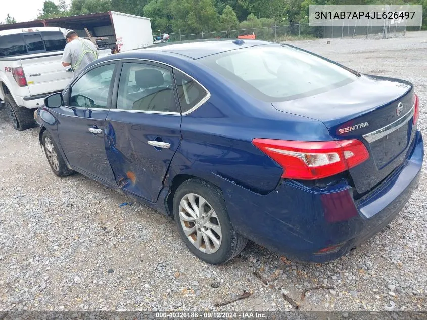 2018 Nissan Sentra Sv VIN: 3N1AB7AP4JL626497 Lot: 40326188