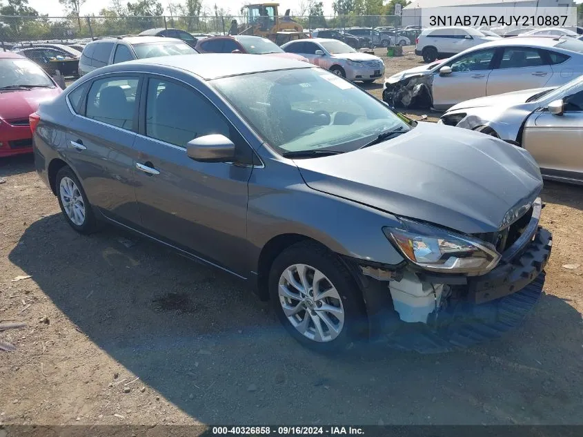 2018 Nissan Sentra Sv VIN: 3N1AB7AP4JY210887 Lot: 40326858