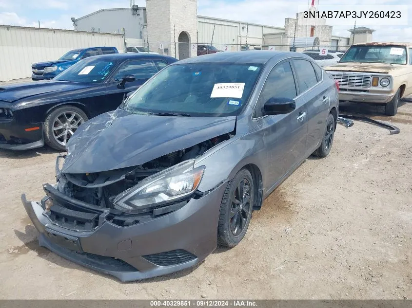 2018 Nissan Sentra S VIN: 3N1AB7AP3JY260423 Lot: 40329851