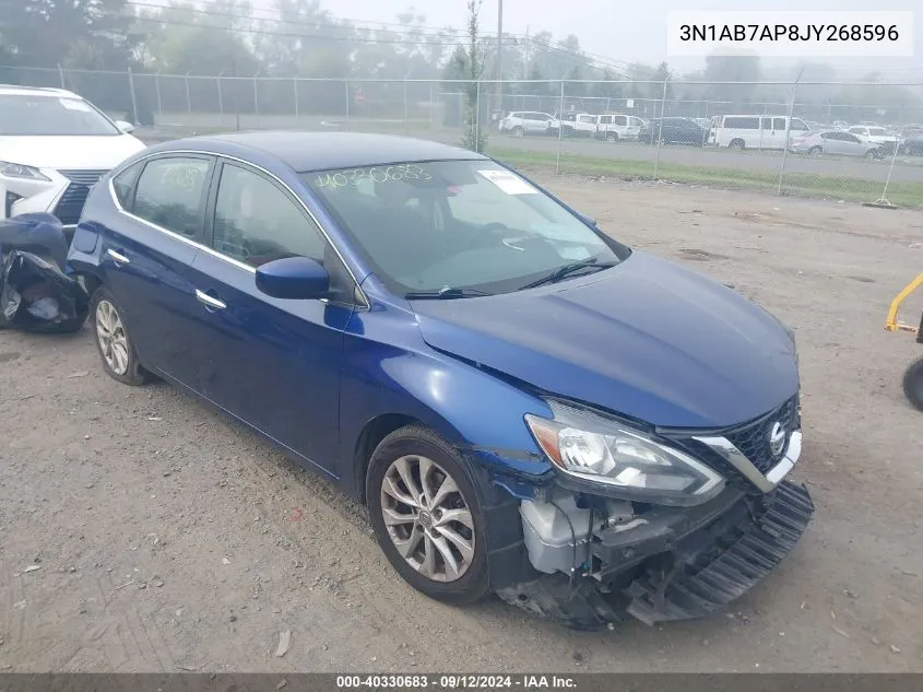 2018 Nissan Sentra S/Sv/Sr/Sl VIN: 3N1AB7AP8JY268596 Lot: 40330683