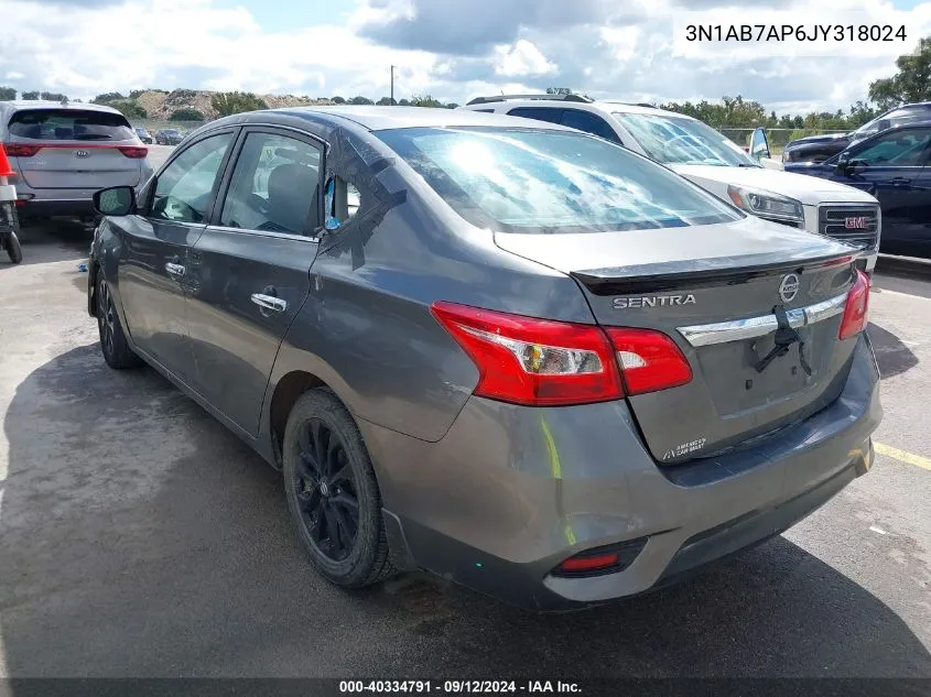 3N1AB7AP6JY318024 2018 Nissan Sentra S/Sv/Sr/Sl