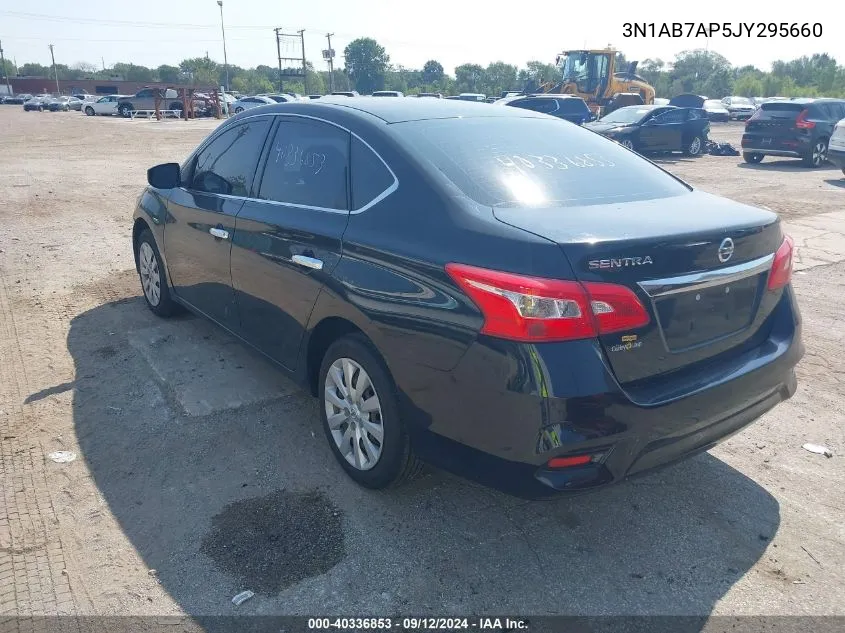 2018 Nissan Sentra S VIN: 3N1AB7AP5JY295660 Lot: 40336853