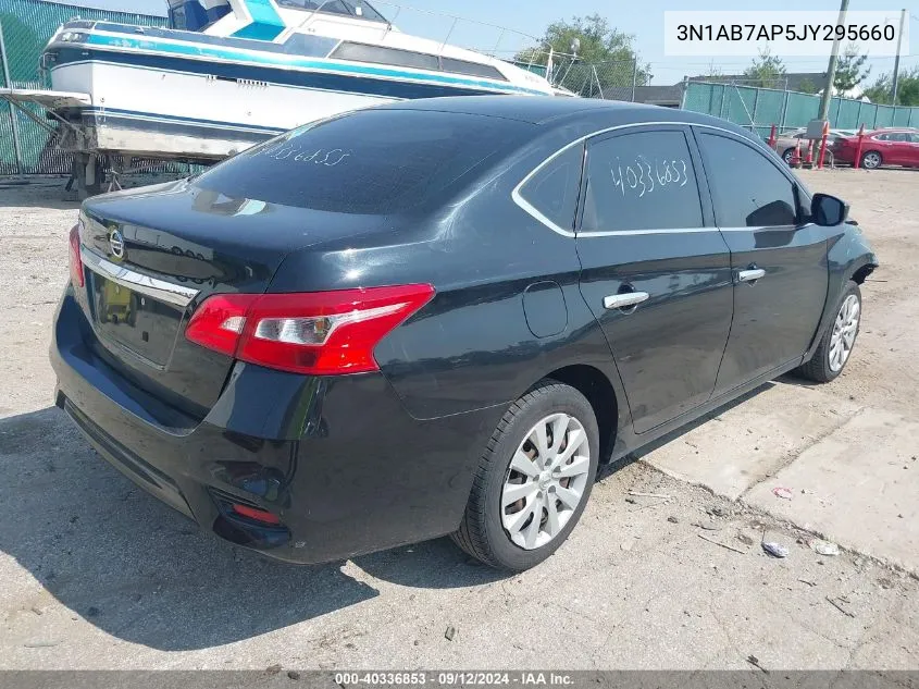 2018 Nissan Sentra S VIN: 3N1AB7AP5JY295660 Lot: 40336853