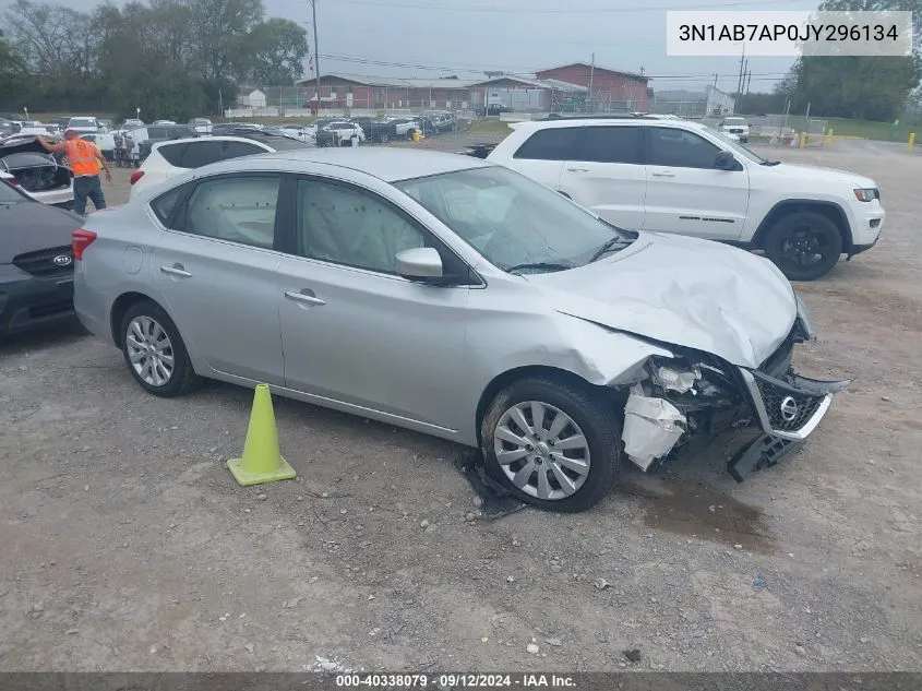 2018 Nissan Sentra S VIN: 3N1AB7AP0JY296134 Lot: 40338079