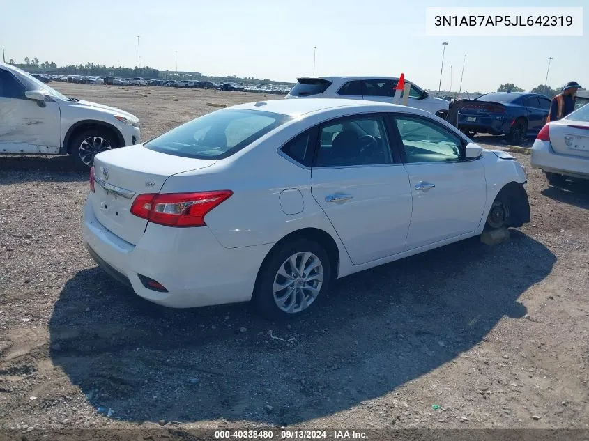 2018 Nissan Sentra Sv VIN: 3N1AB7AP5JL642319 Lot: 40338480