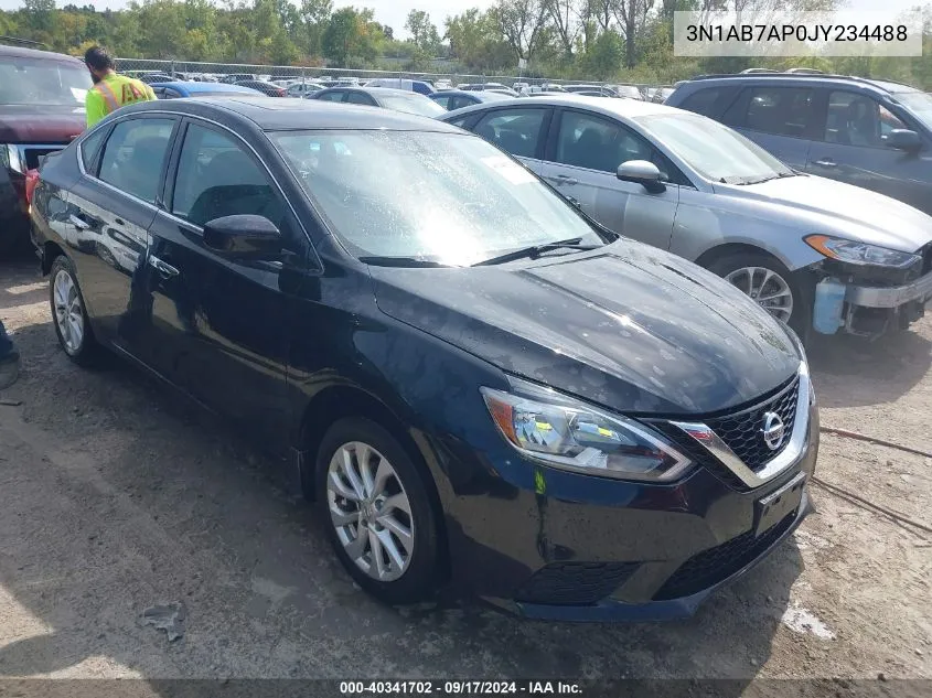 2018 Nissan Sentra Sv VIN: 3N1AB7AP0JY234488 Lot: 40341702