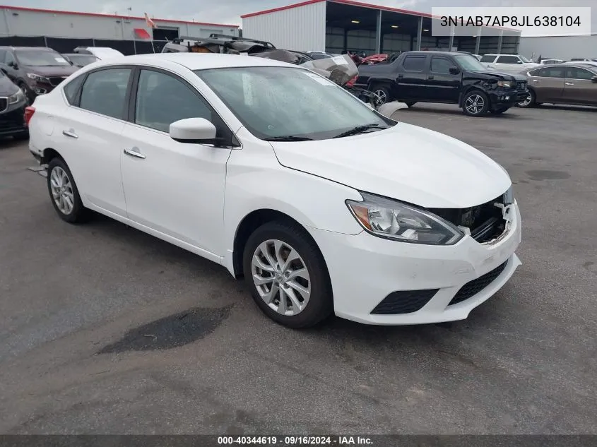 3N1AB7AP8JL638104 2018 Nissan Sentra Sv