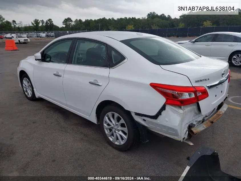 2018 Nissan Sentra Sv VIN: 3N1AB7AP8JL638104 Lot: 40344619