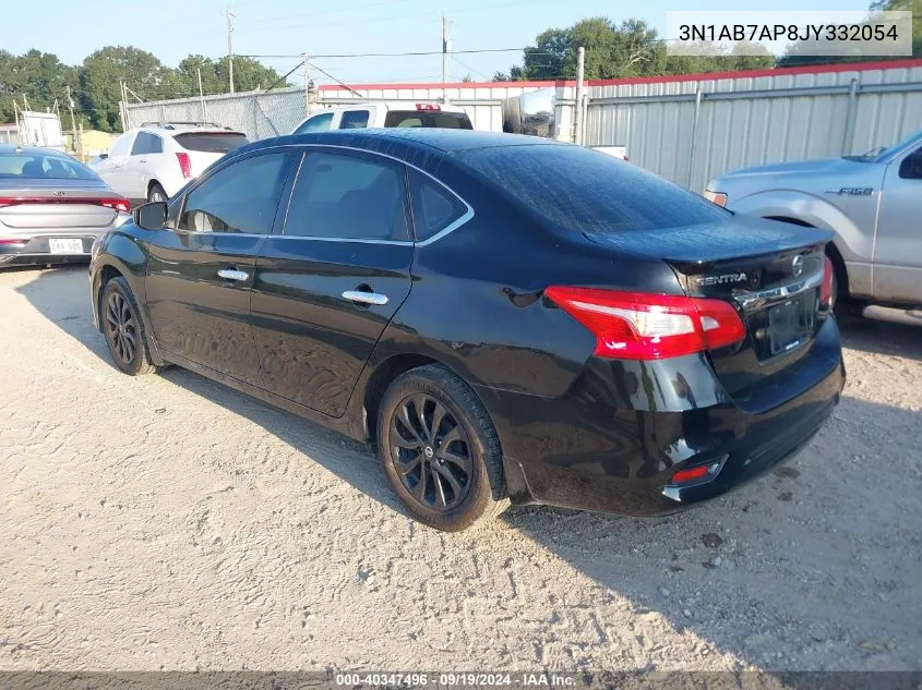 2018 Nissan Sentra S VIN: 3N1AB7AP8JY332054 Lot: 40347496