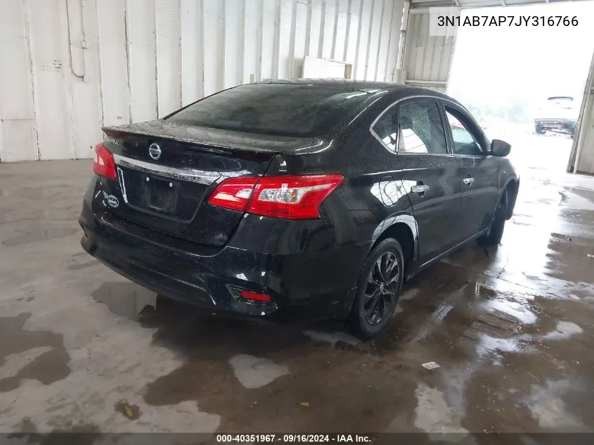 2018 Nissan Sentra S VIN: 3N1AB7AP7JY316766 Lot: 40351967