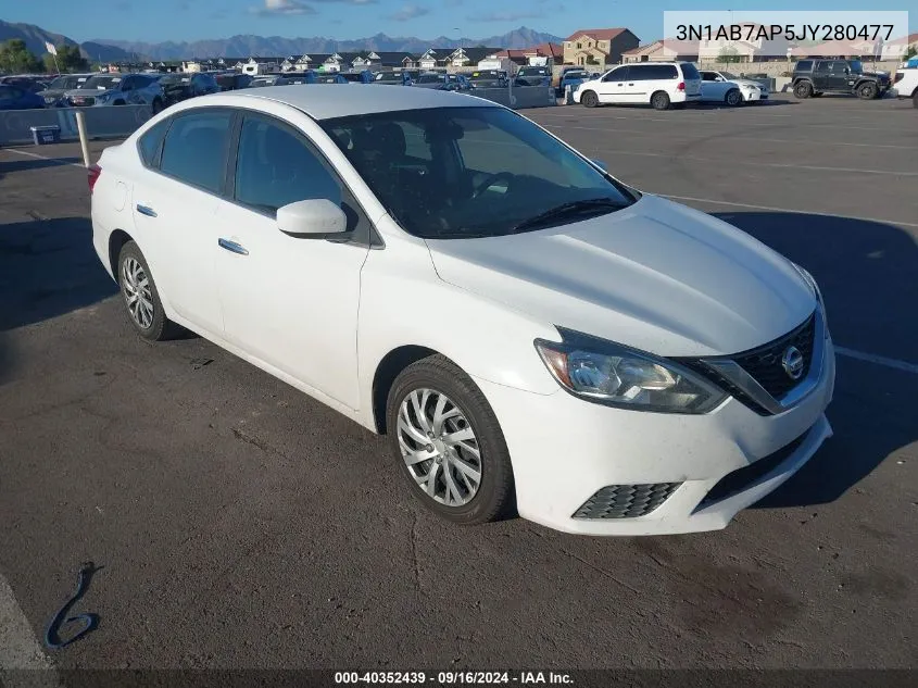 2018 Nissan Sentra S VIN: 3N1AB7AP5JY280477 Lot: 40352439