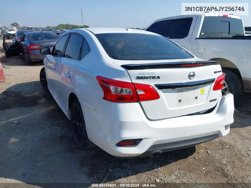 2018 Nissan Sentra Sr Turbo/Nismo VIN: 3N1CB7AP6JY256746 Lot: 40355601