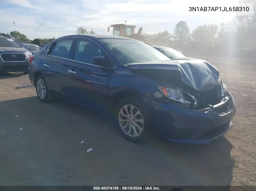 3N1AB7AP1JL658310 2018 Nissan Sentra S/Sv/Sr/Sl