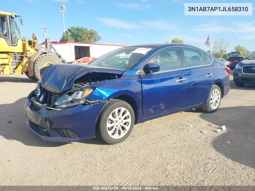 3N1AB7AP1JL658310 2018 Nissan Sentra S/Sv/Sr/Sl