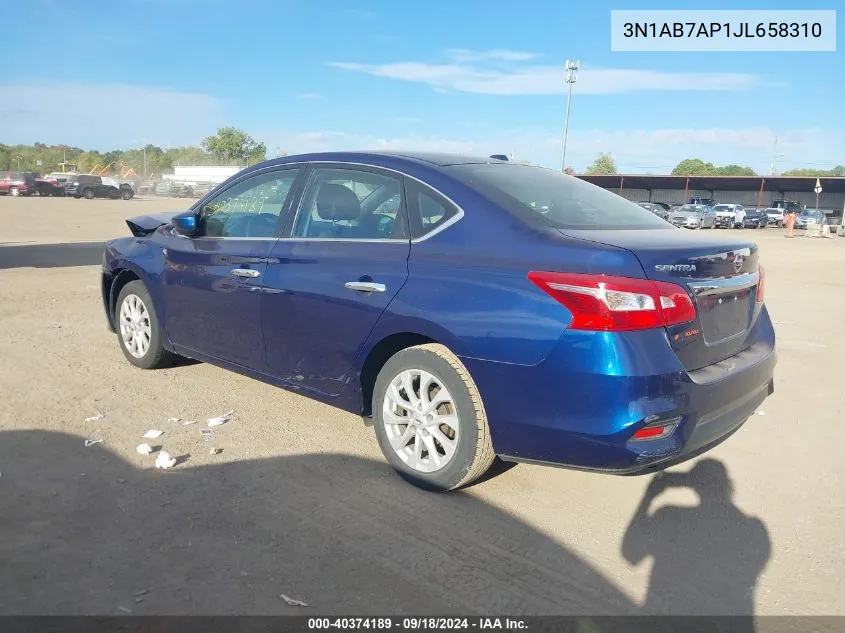 3N1AB7AP1JL658310 2018 Nissan Sentra S/Sv/Sr/Sl