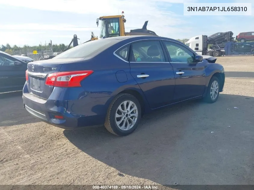 3N1AB7AP1JL658310 2018 Nissan Sentra S/Sv/Sr/Sl