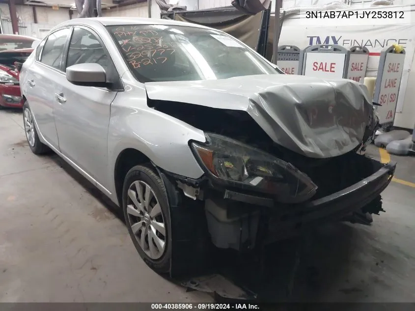 2018 Nissan Sentra S VIN: 3N1AB7AP1JY253812 Lot: 40385906