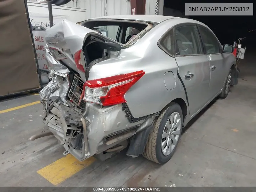 2018 Nissan Sentra S VIN: 3N1AB7AP1JY253812 Lot: 40385906