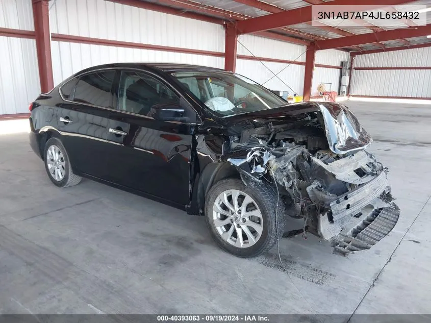 3N1AB7AP4JL658432 2018 Nissan Sentra Sv