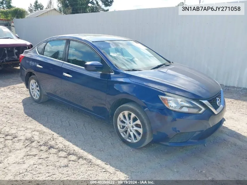 2018 Nissan Sentra Sv VIN: 3N1AB7AP6JY271058 Lot: 40395622