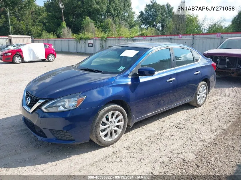 2018 Nissan Sentra Sv VIN: 3N1AB7AP6JY271058 Lot: 40395622