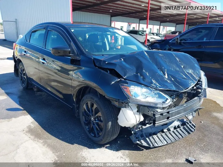 2018 Nissan Sentra S VIN: 3N1AB7AP0JY335921 Lot: 40395803