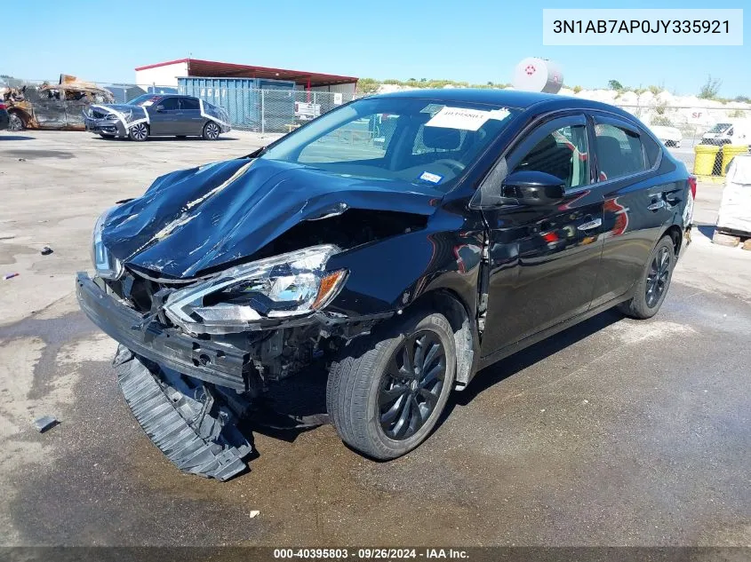 2018 Nissan Sentra S VIN: 3N1AB7AP0JY335921 Lot: 40395803