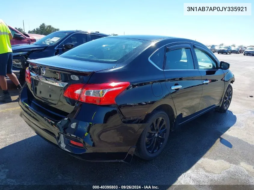 2018 Nissan Sentra S VIN: 3N1AB7AP0JY335921 Lot: 40395803