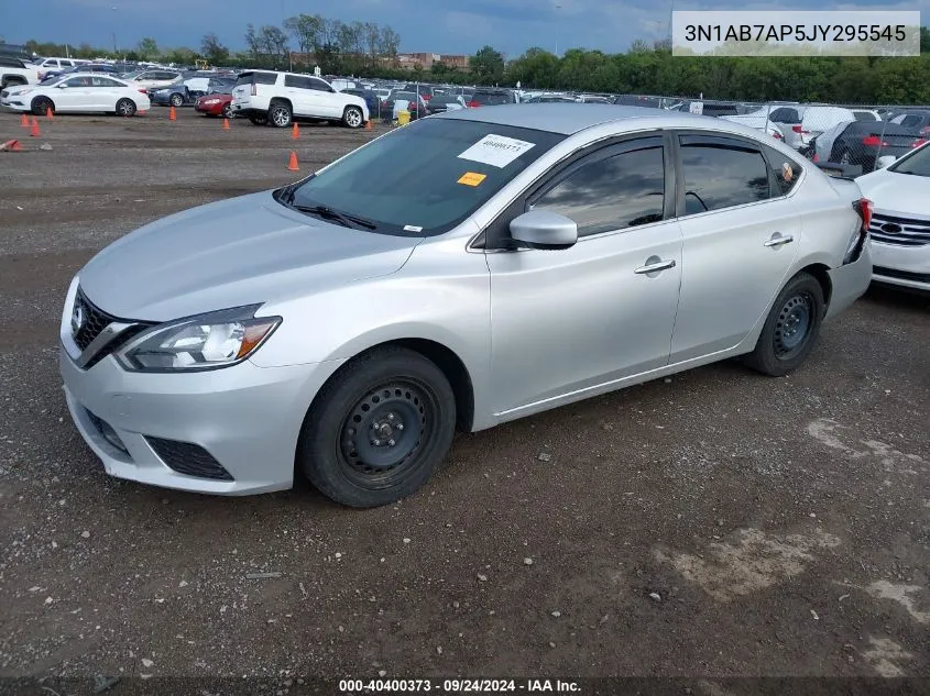 2018 Nissan Sentra S VIN: 3N1AB7AP5JY295545 Lot: 40400373