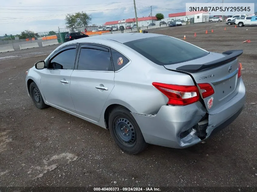 2018 Nissan Sentra S VIN: 3N1AB7AP5JY295545 Lot: 40400373