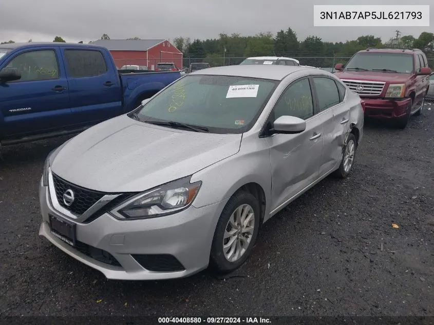 2018 Nissan Sentra Sv VIN: 3N1AB7AP5JL621793 Lot: 40408580