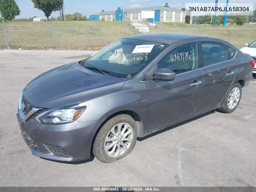 3N1AB7AP6JL658304 2018 Nissan Sentra Sv