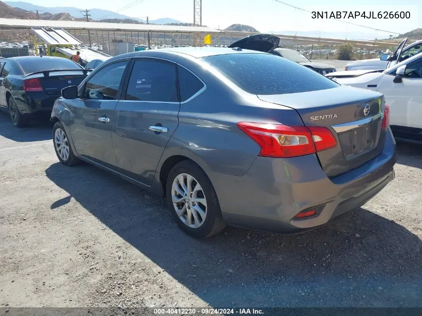 3N1AB7AP4JL626600 2018 Nissan Sentra Sv