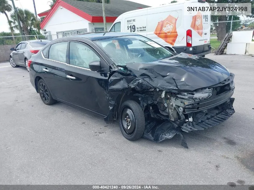 3N1AB7AP2JY324998 2018 Nissan Sentra S/Sv/Sr/Sl