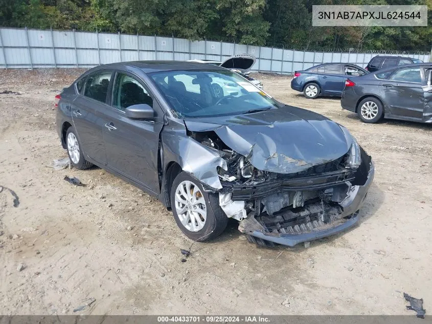 3N1AB7APXJL624544 2018 Nissan Sentra Sv