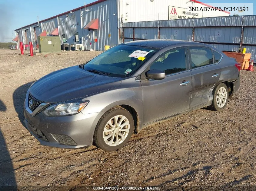 2018 Nissan Sentra Sv VIN: 3N1AB7AP6JY344591 Lot: 40441269