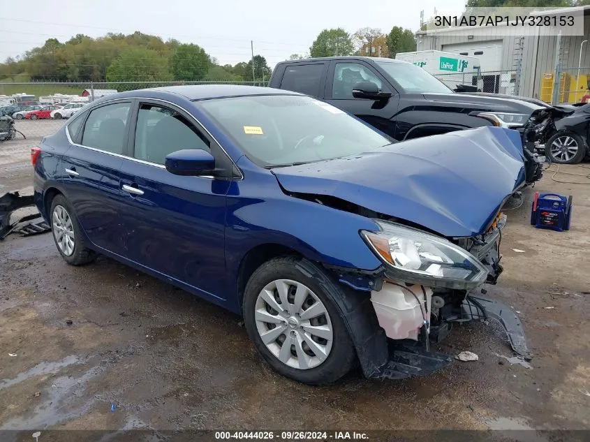 2018 Nissan Sentra S VIN: 3N1AB7AP1JY328153 Lot: 40444026