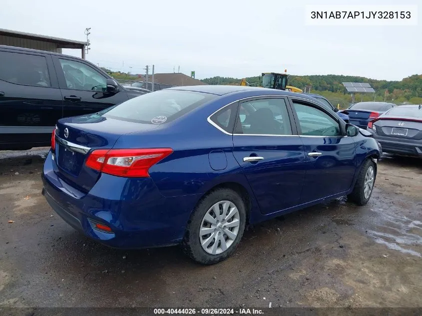 2018 Nissan Sentra S VIN: 3N1AB7AP1JY328153 Lot: 40444026