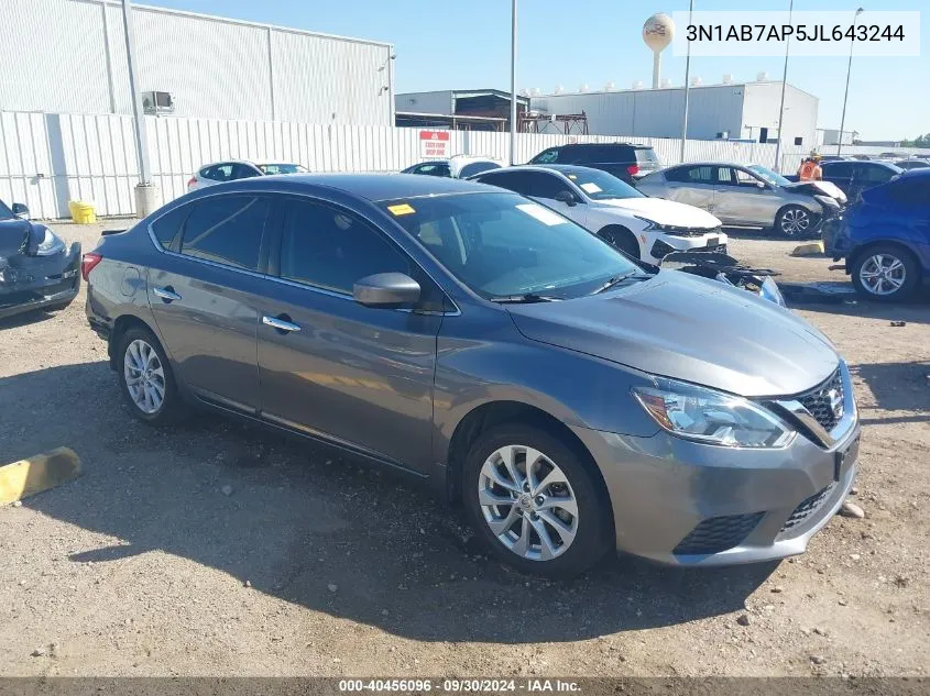 3N1AB7AP5JL643244 2018 Nissan Sentra Sv