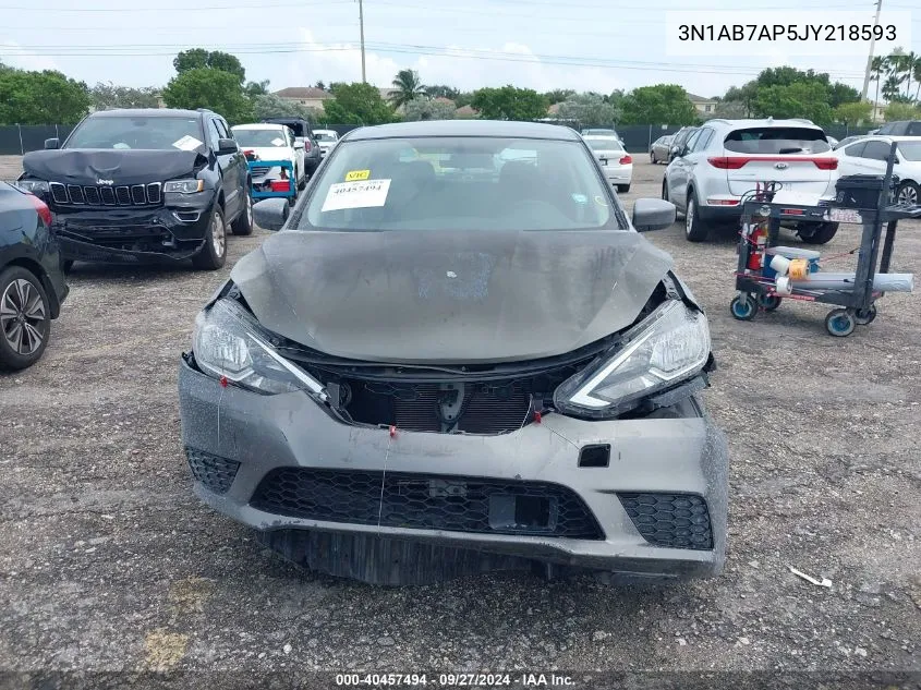 2018 Nissan Sentra S VIN: 3N1AB7AP5JY218593 Lot: 40457494