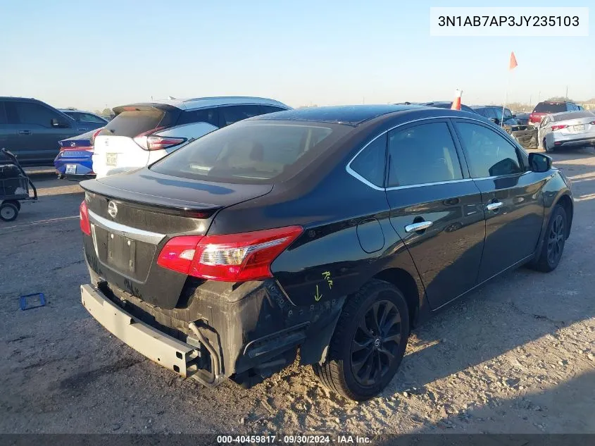 2018 Nissan Sentra S/Sv/Sr/Sl VIN: 3N1AB7AP3JY235103 Lot: 40459817