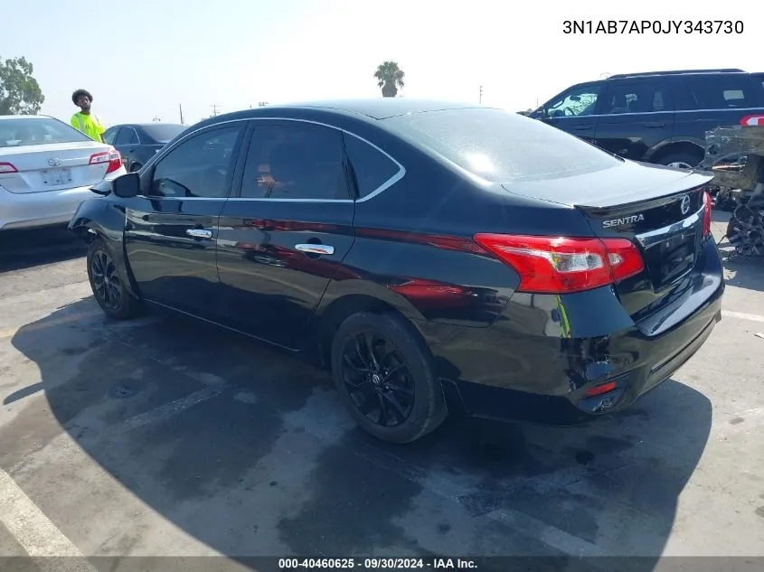 3N1AB7AP0JY343730 2018 Nissan Sentra S