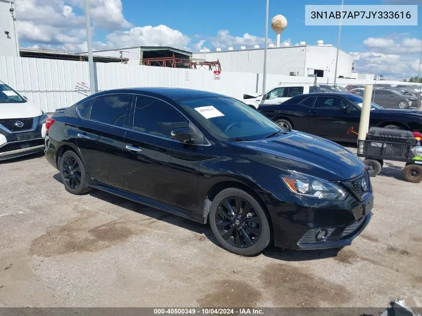 2018 Nissan Sentra Sr VIN: 3N1AB7AP7JY333616 Lot: 40500349