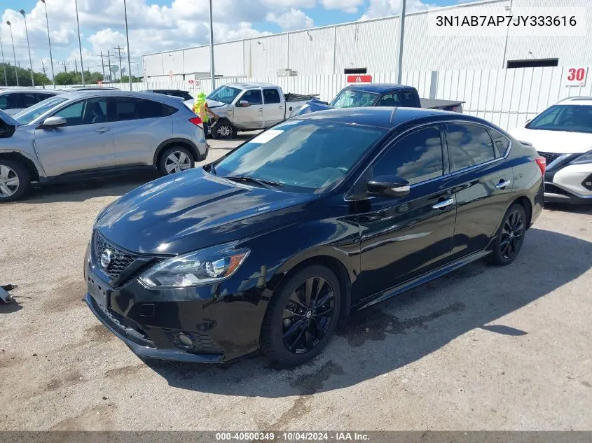 2018 Nissan Sentra Sr VIN: 3N1AB7AP7JY333616 Lot: 40500349