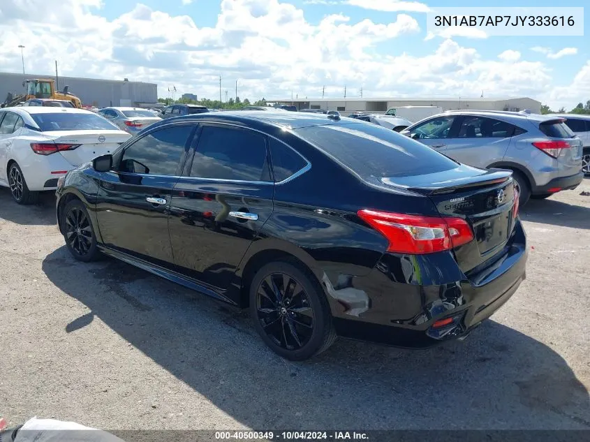 2018 Nissan Sentra Sr VIN: 3N1AB7AP7JY333616 Lot: 40500349