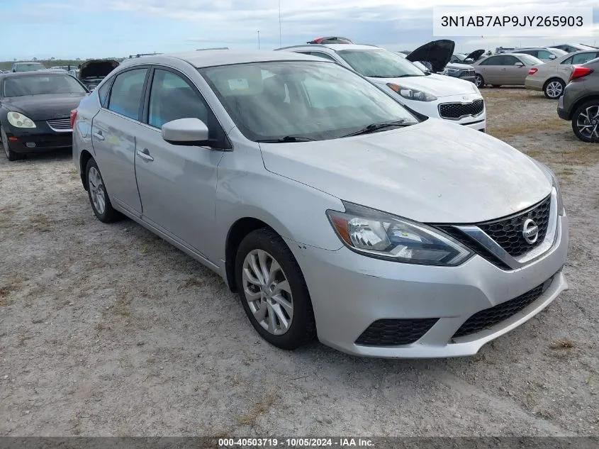 2018 Nissan Sentra S/Sv/Sr/Sl VIN: 3N1AB7AP9JY265903 Lot: 40503719