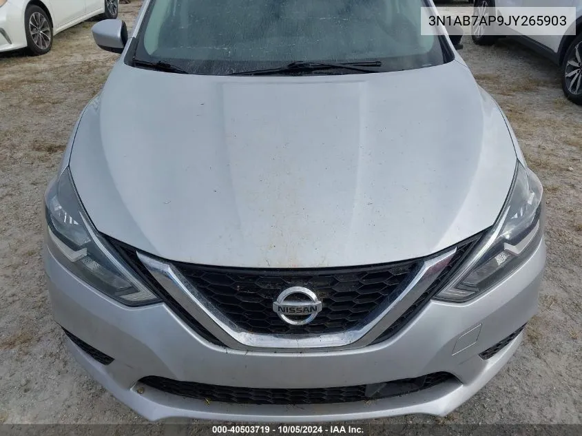 2018 Nissan Sentra S/Sv/Sr/Sl VIN: 3N1AB7AP9JY265903 Lot: 40503719